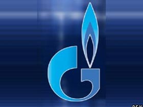 "Газпром", логотип с сайта Газпром.Ru