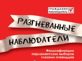 Обложка книги "Разгневанные наблюдатели. Фальсификации парламентских выборов глазами очевидцев"