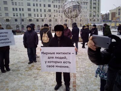 Митинг за свободу собраний в Новосибирке, Фото: Сергей Богданов, Каспаров.ru