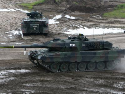 Немецкий танк Leopard 2. Фото: Joerg Sarbach / AP